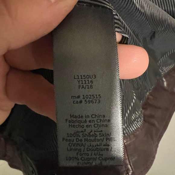 John Varvatos Deep Red Leather Jacket - Picture 5 of 5